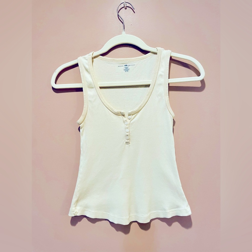 Brandy Melville Cream O/S Dalis Tank